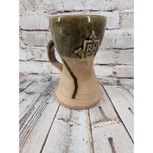 RHER Pottery Elizabethan Rooms Hand Crafted Made Two Handle Hour Glass Shape